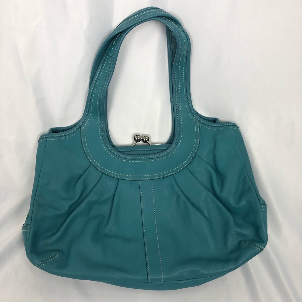 COACH ergo pleated leather hand bag